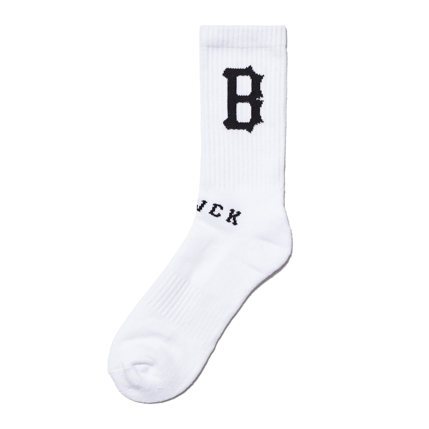 B LOGO SOCKS WHITE