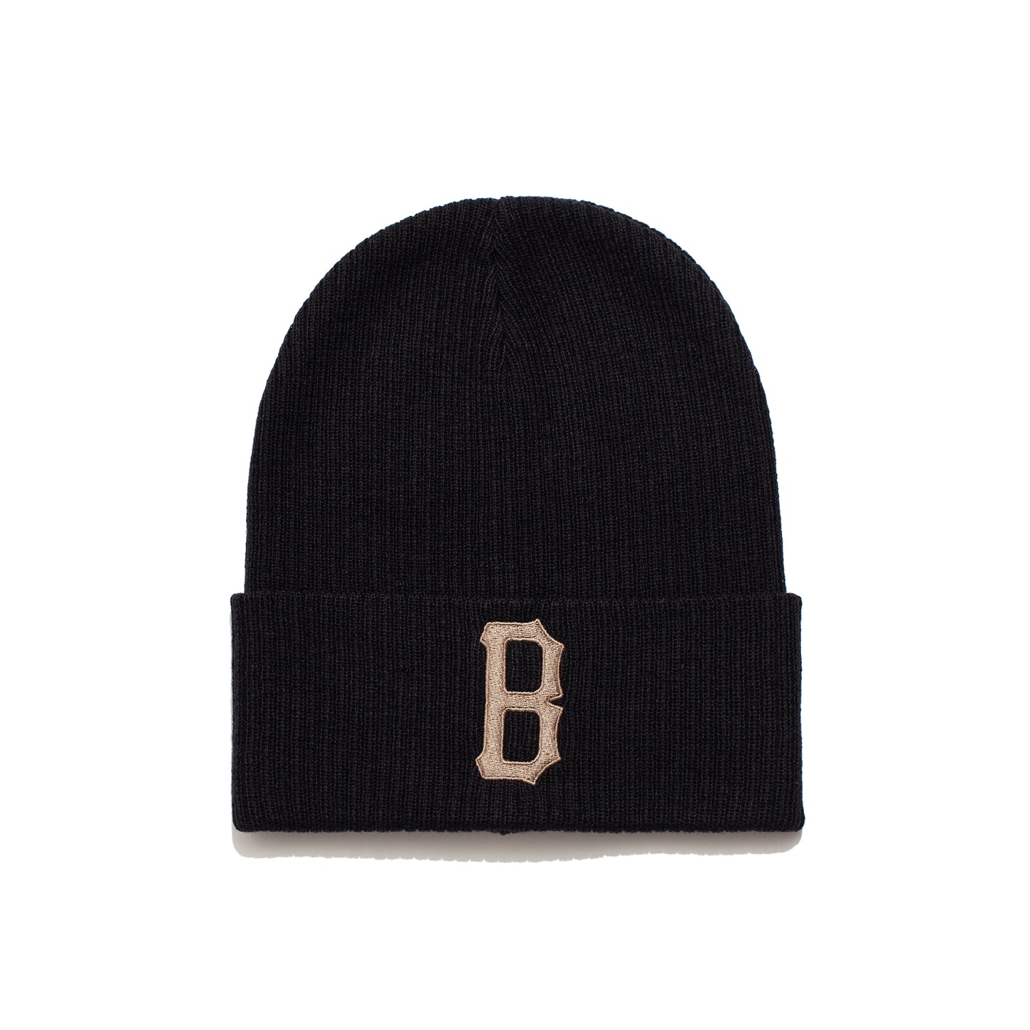 B LOGO BEANIE BLACK/RUST