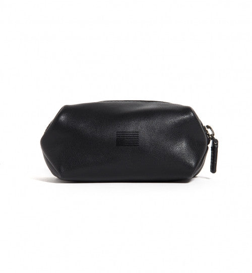 BLVCK LEATHER ZIP POUCH BLACK