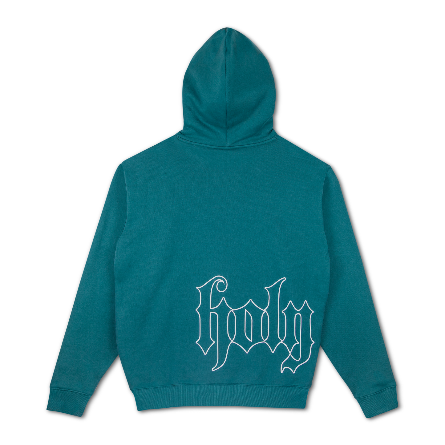 HOLY GHOST HOODED SWEATSHIRT BLUE SAGE