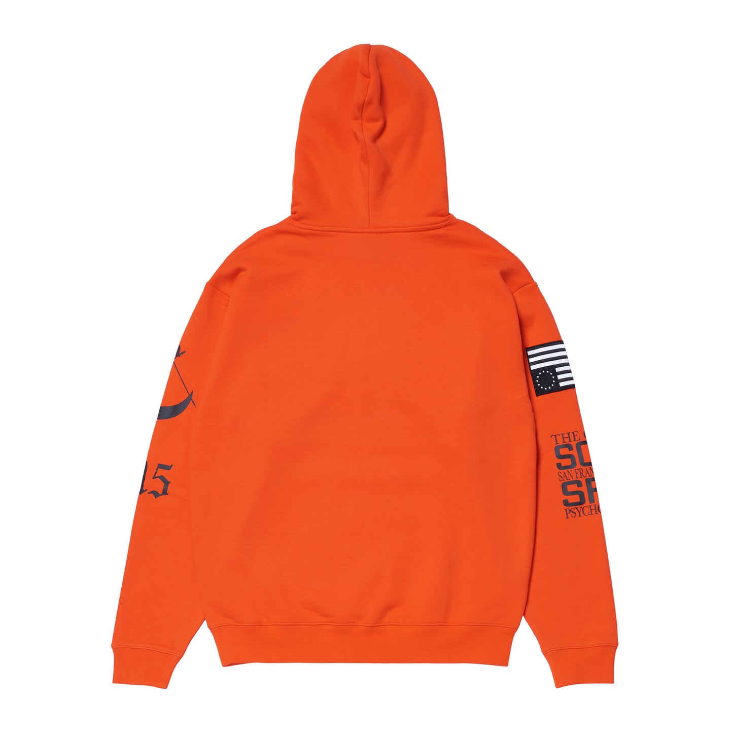 SUCKA FREE HOODED SWEATSHIRT ORANGE