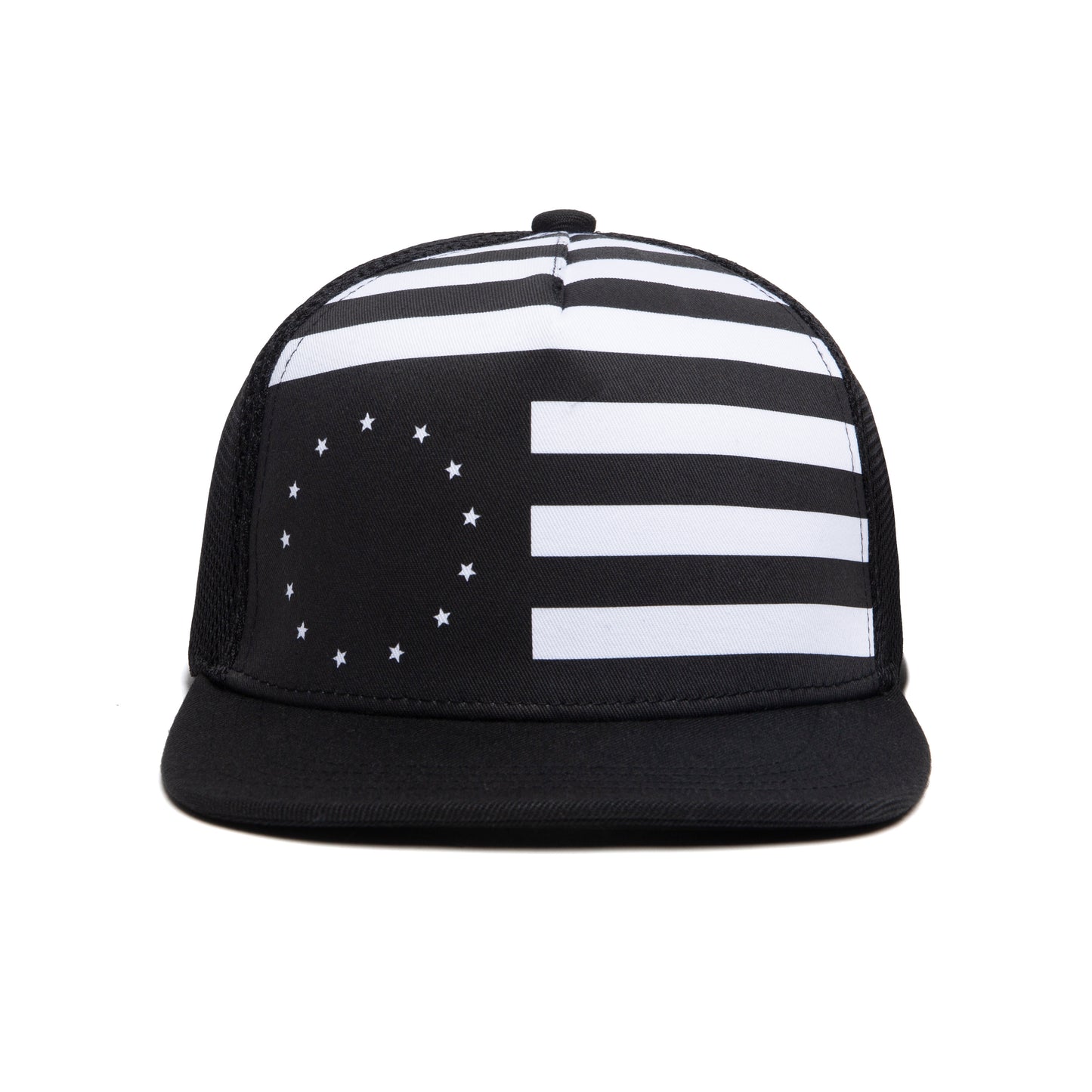 REBEL FLAG TRUCKER CAP BLACK