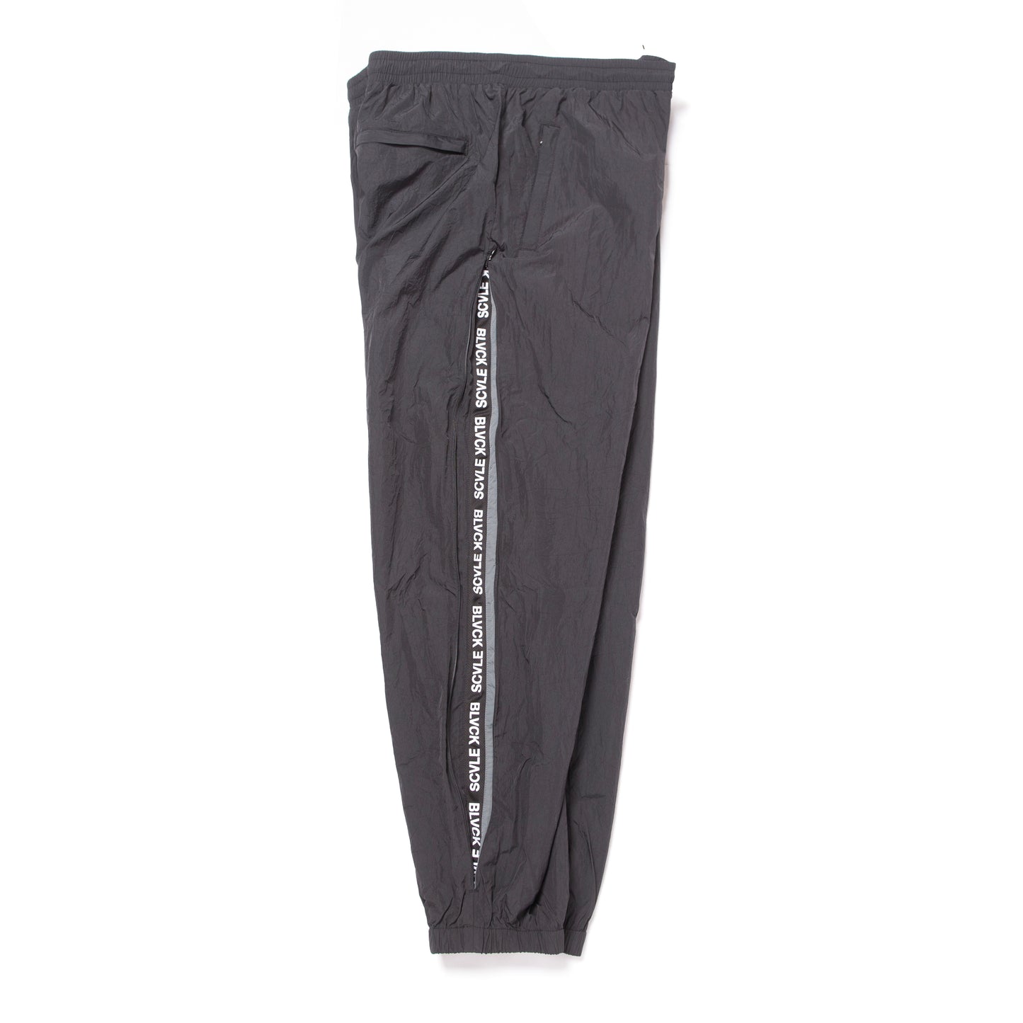 HIDDEN SCRIPT NYLON PANT BLACK