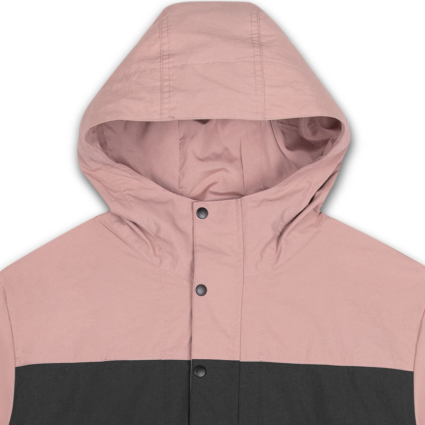 MERCENARY HOODED ANORAK ROSE CLAY/GUNMETAL