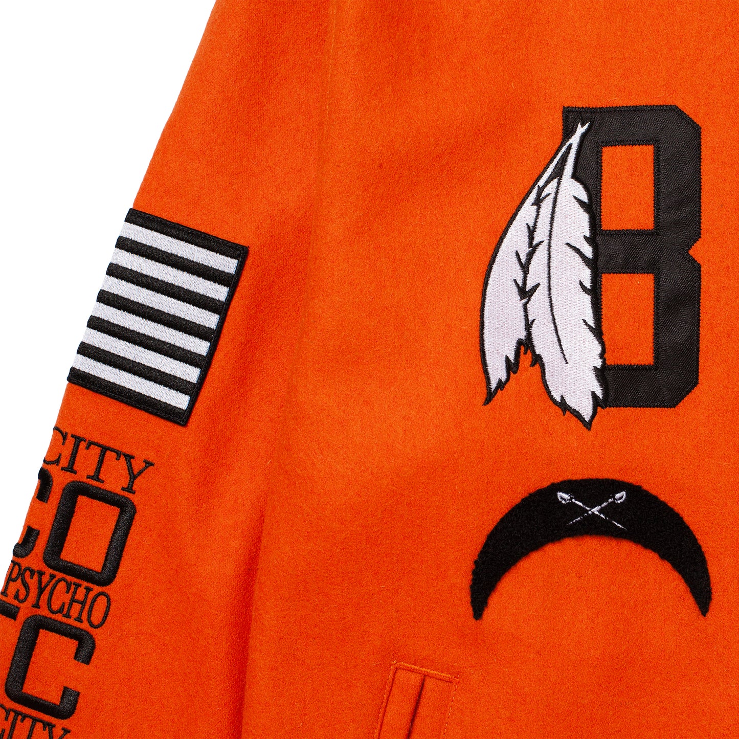 SF VARSITY JACKET ORANGE