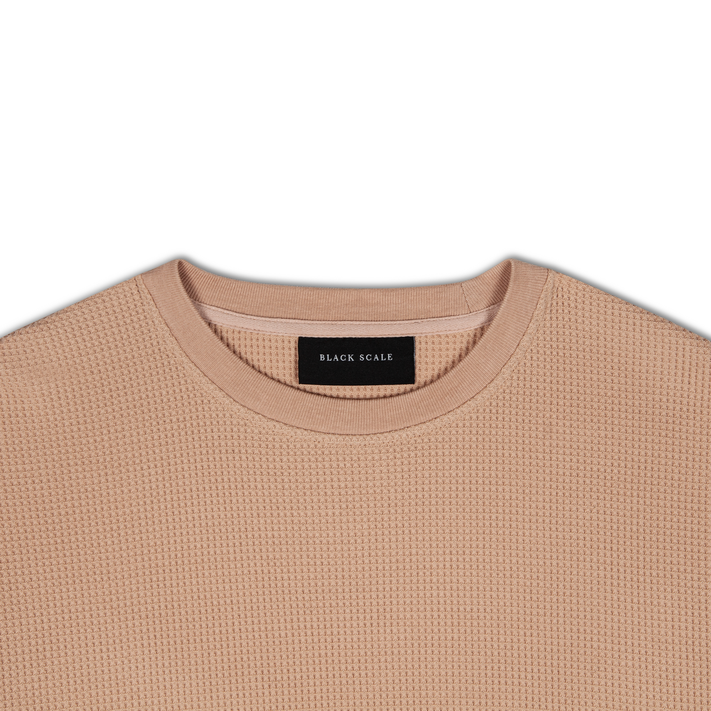 WAFFLE KNIT L/S THERMAL CLAY