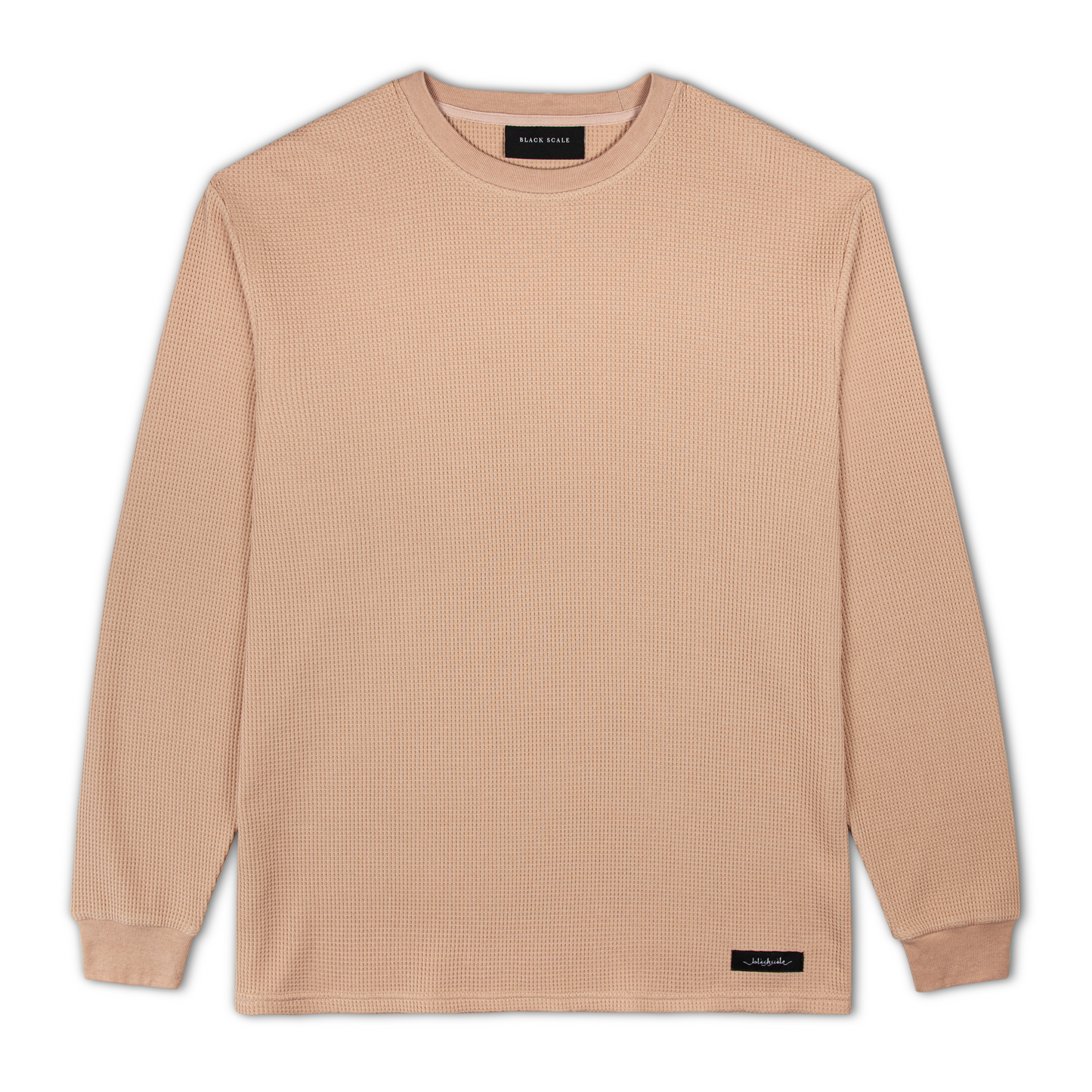 WAFFLE KNIT L/S THERMAL CLAY
